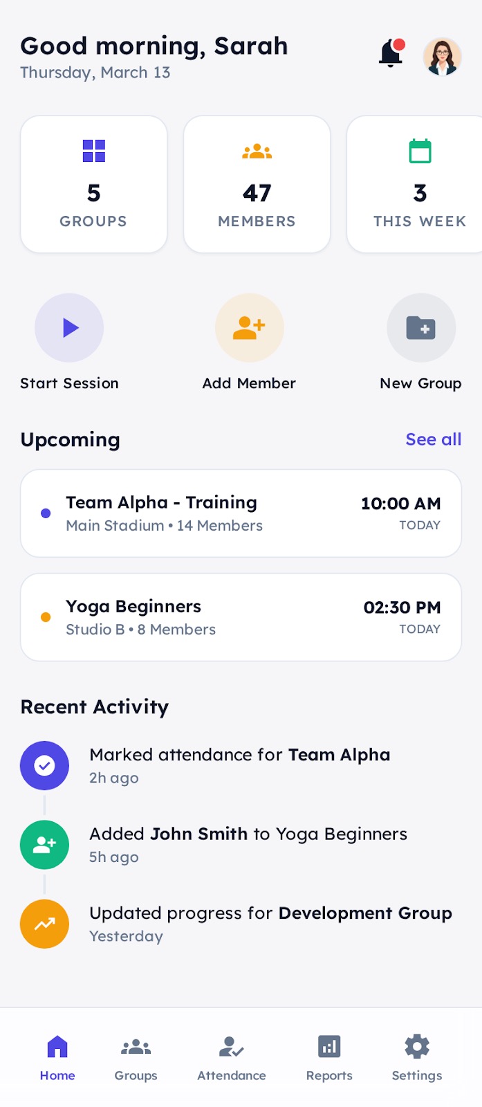Dashboard early version