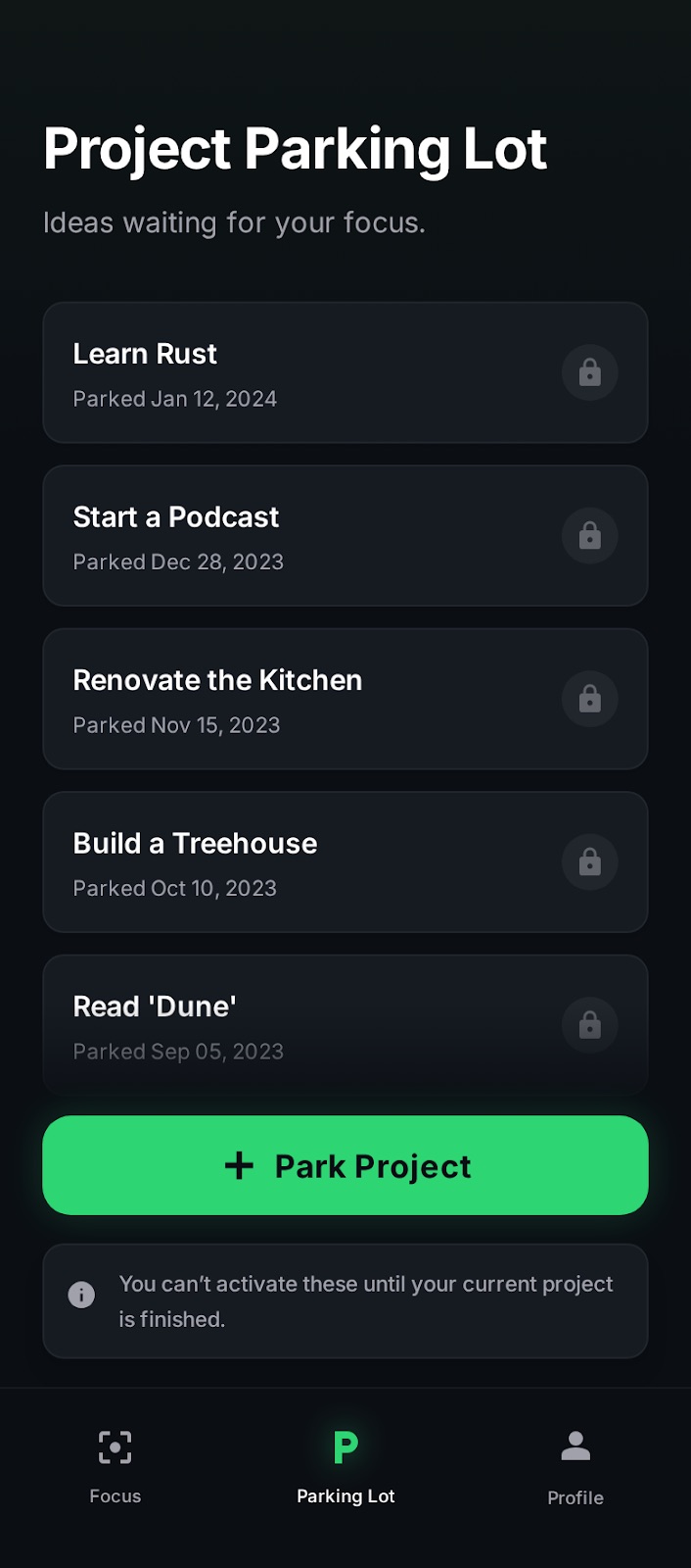 Finish project confirmation step 2