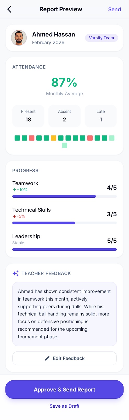 Report preview