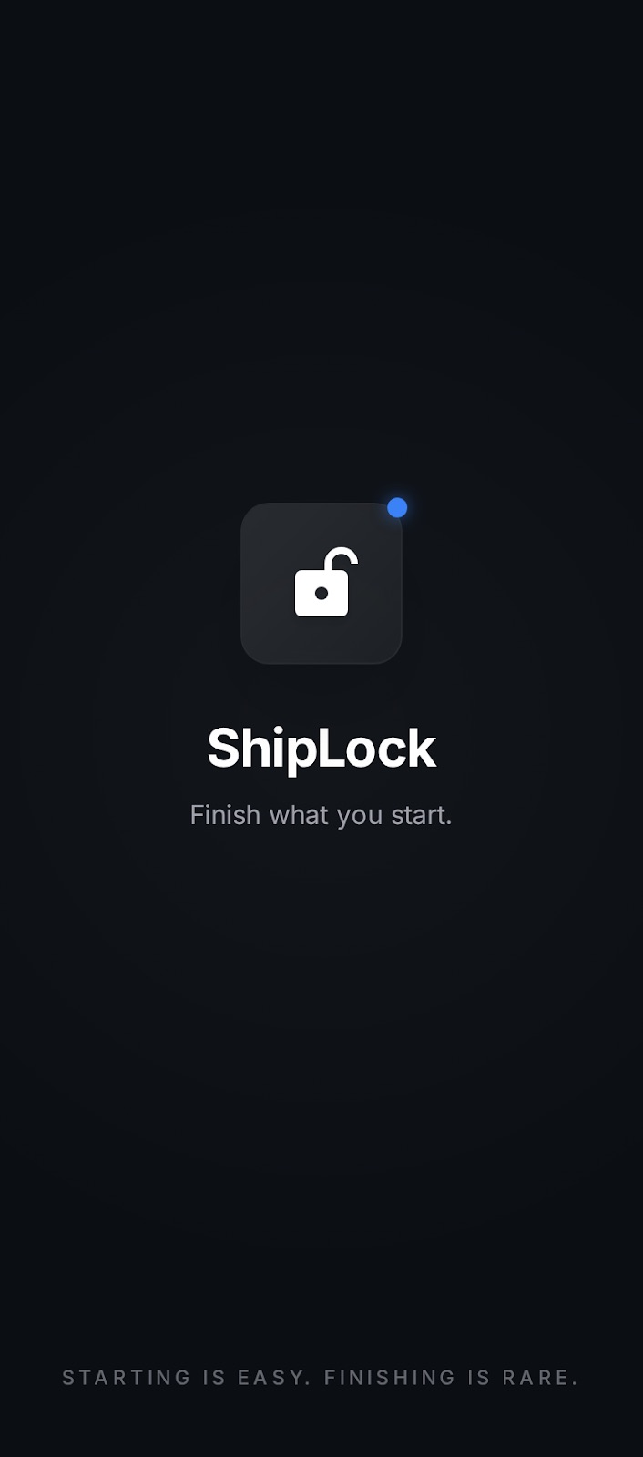 ShipLock splash screen
